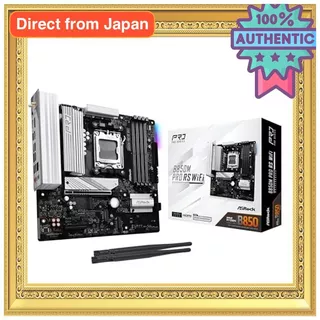 ASRock Placa-mãe B850M Pro RS WiFi Suporte AMD Ryzen 9000/8000/7000 DDR5 Micro ATX Socket AM5