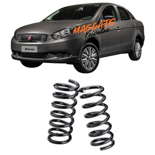 2 Molas Traseiras Reforçadas Fiat Grand Siena 2012 até 2022