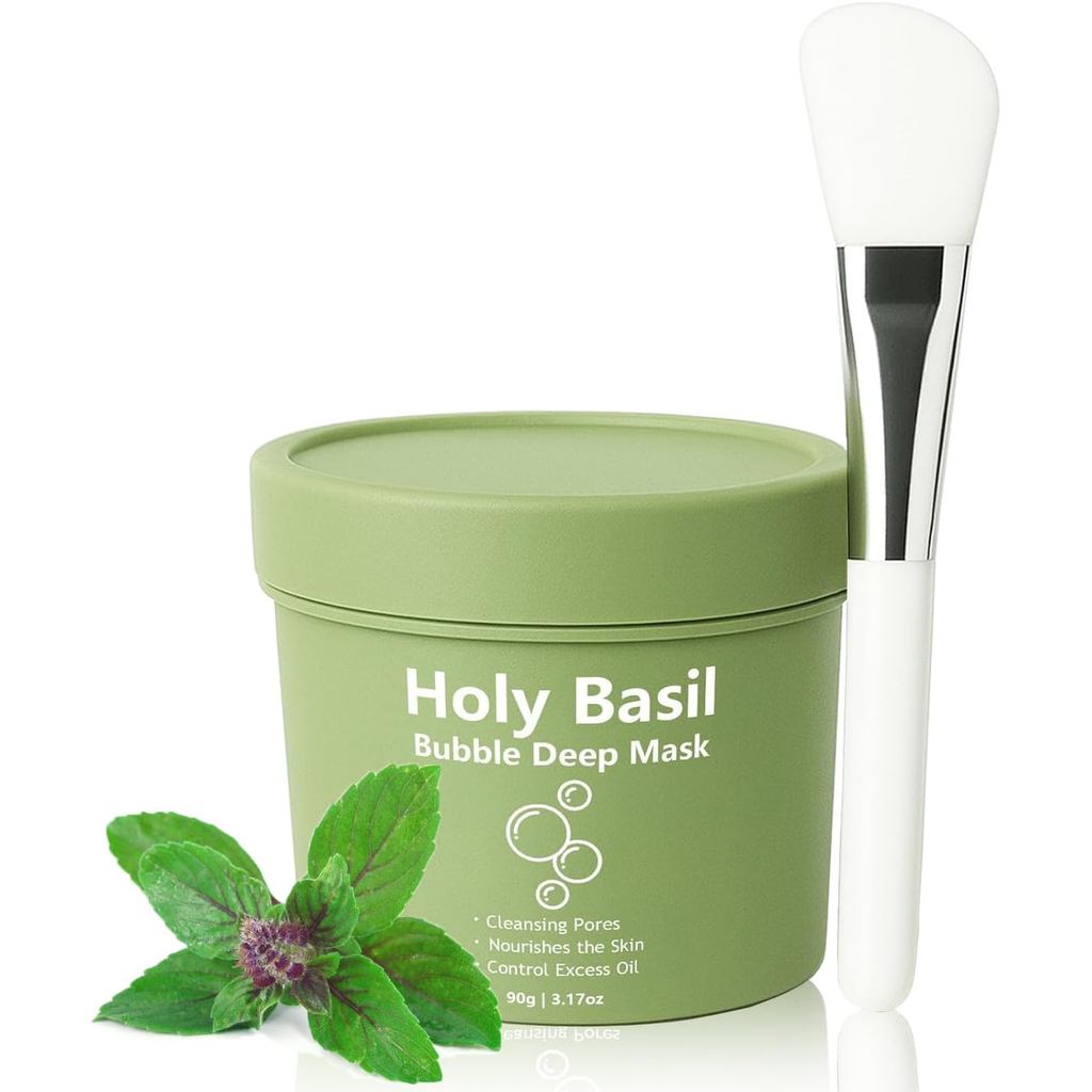 Holy Basil Bubble Deep Cleansing Mask 1/2/3 Pack, Holy Basil Bubble ...