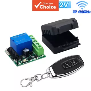 Controle Remoto AXUS 433Mhz, Interruptor Sem Fio DC 12V 1CH RF 10A Relé Receptor e Transmissor 2CH Para Trava