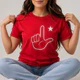 Camiseta T-Shirt Feminina Masculina Camisa Estampada Faz o L Com Estrela Política Esquerda