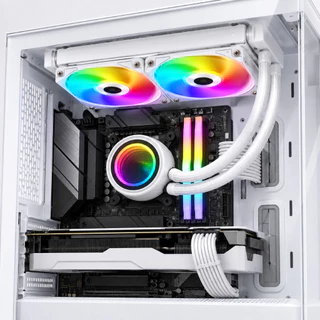 Cooler Líquido Revenger Branco com ARGB Bomba RGB para PC Gamer Intel AMD