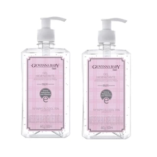 Giovanna Baby Kit 2 Gel Higienizante Classic Álcool 500ml em Oferta na Shopee