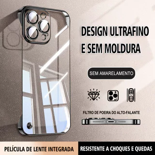 Capinha De Celular Ultrafina Para iPhone 15 13 12 11 Capa Anti Choque Transparente Case DDW 5600