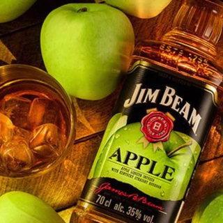 WHISKY BOURBON JIM BEAM APPLE 1000ML