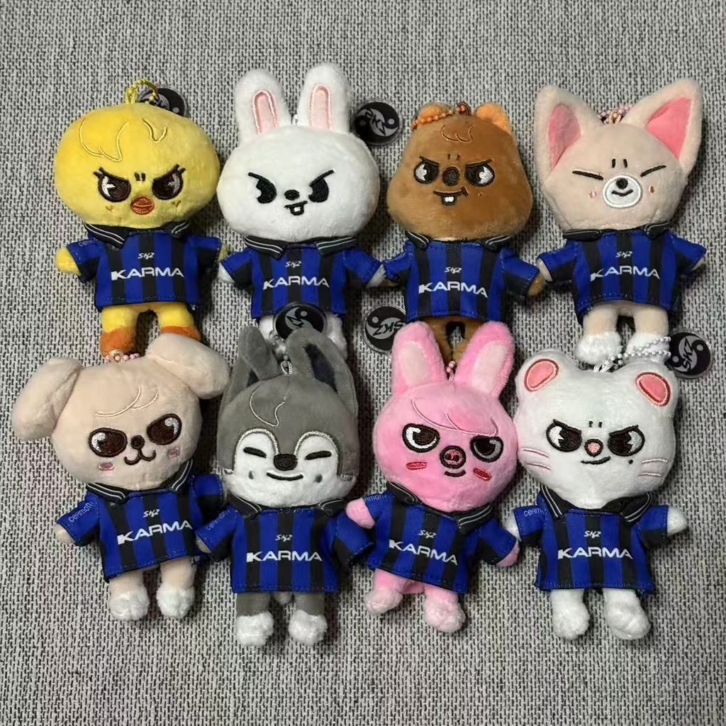 Novo Kpop Idol Stray Kids KARMA Boneca De Pelúcia Chaveiro SKZOO