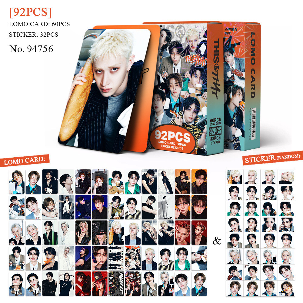 92-96pcs STRAY KIDS Magic School Lomo Cards Rock Star Perfect Day