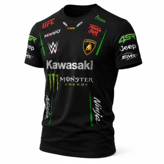 Camisa Dry Fit Masculina Racing Esportiva Academia Corrida Premium Preta