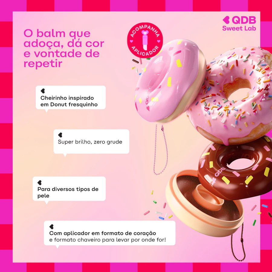 Gloss labial Chocolate Rush Bake & Balm QDB 5ml — foto 2