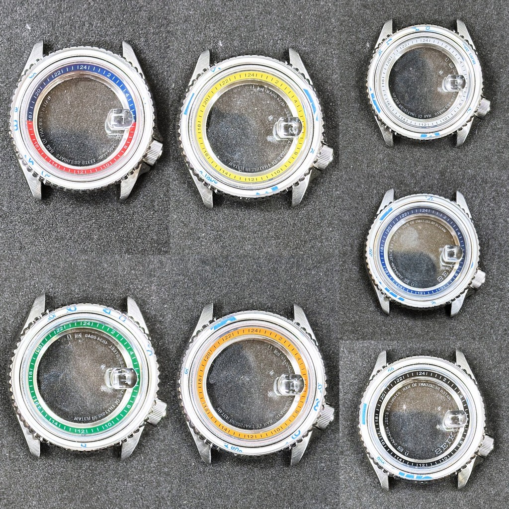 Caixa de Relógio Seiko SK007 Modificada 42MM Prata Caixa de Relógio Aço ...