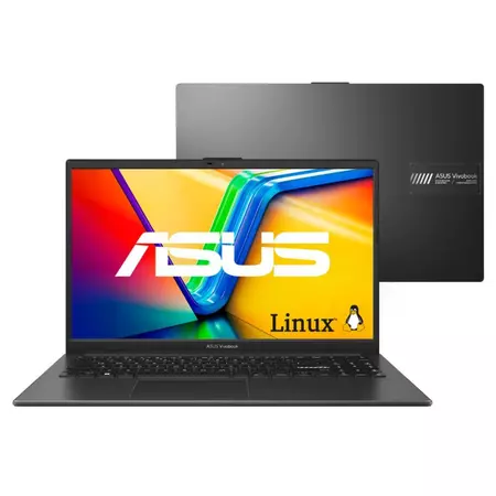 Notebook ASUS Vivobook Go 15 E1504FA AMD Ryzen 5 7520U 16GB Ram 512GB SSD Linux Tela
