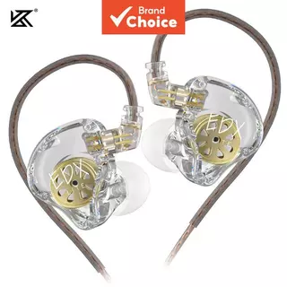 KZ EDX Fones De Ouvido Lite HiFi Dinâmicos Intra-Auriculares Estéreo Baixo Música Esporte Com Cancelamento De Ruído Cabo