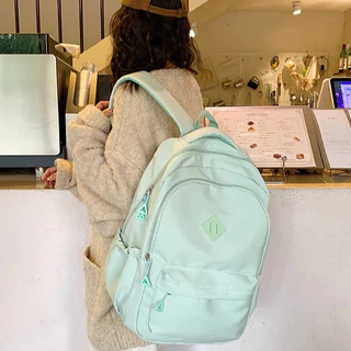 Mochila Escolar Unissex Grande em Nylon Para Escola Viagem e Uso Diário