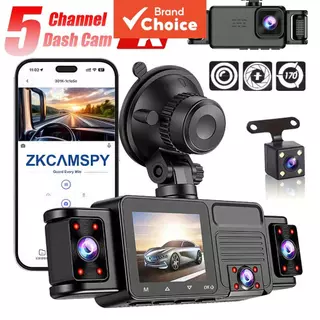2k 5 Lentes 360 ° WIFI Dash Cam Para Gravador De Câmera Traseira Dianteira De Backup De Estacionamento De Carro