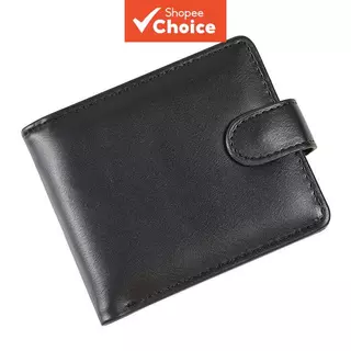 Carteira Bifold De Couro Slim Masculina Business Casual Moda Para Jovens