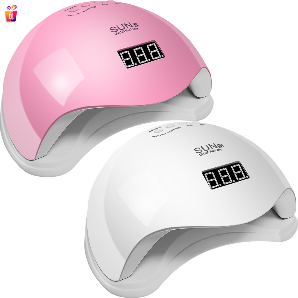 Cabine De Unha Gel Acrígel Led/uv Branca/Rosa Digital Bivolt | Shopee ...