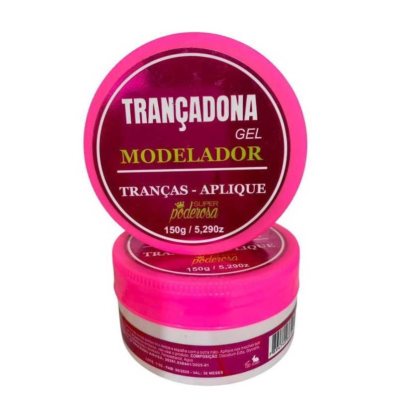 GEL (POMADA) MODELADORA PARA TRANÇAS-APLIQUE 150G. TRANÇADONA | Shopee ...