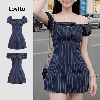 Lovito Vestido Casual Com Laço Para Verão/primavera Para Mulheres L128ED418