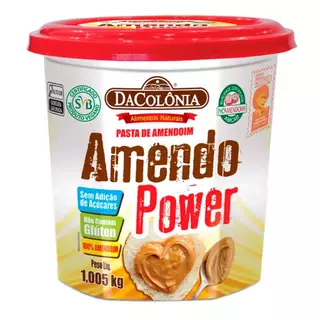 Pasta de Amendoim Integral Amendo Power Dacolônia 1,005kg