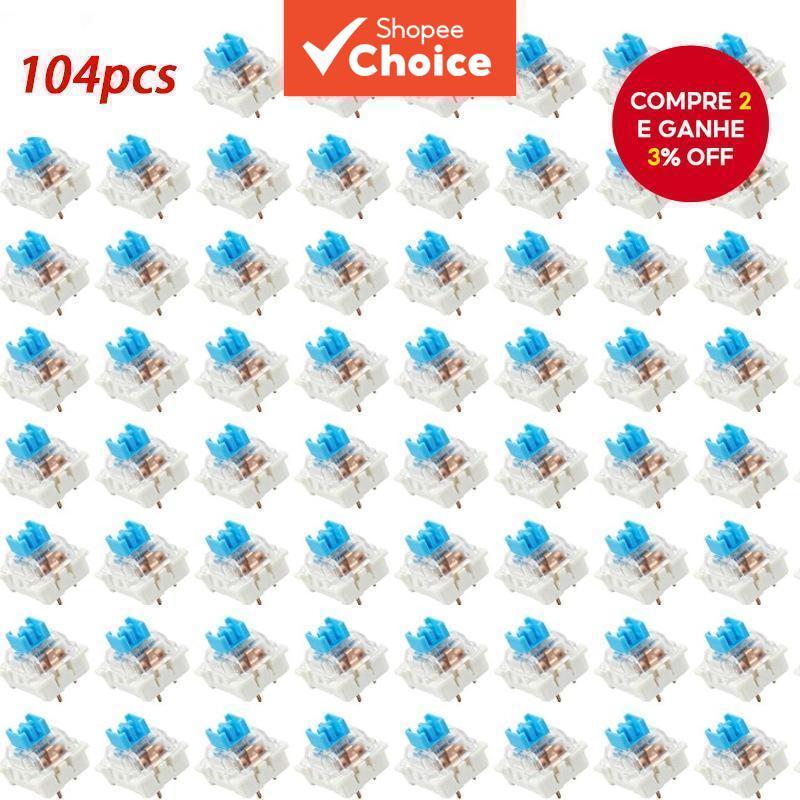 Interruptores De Teclado Mecânico Clicky & Tátil, Lineares Universais Com design À Prova De Poeira, Personalizáveis E