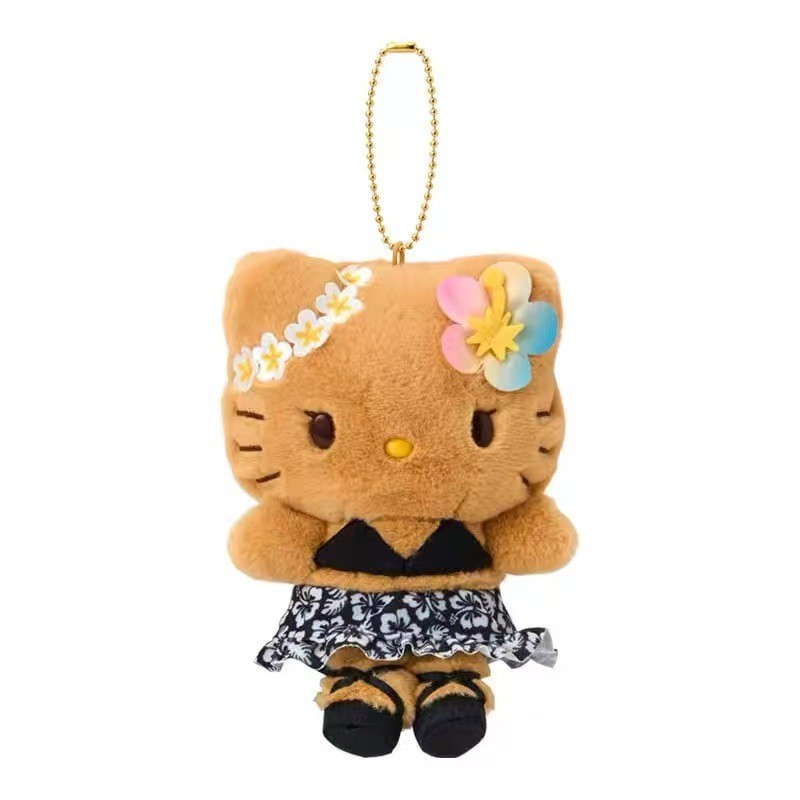 Sanrio Hawaii Series Plushie Toy Bronzeamento Hello Kitty Kuromi
