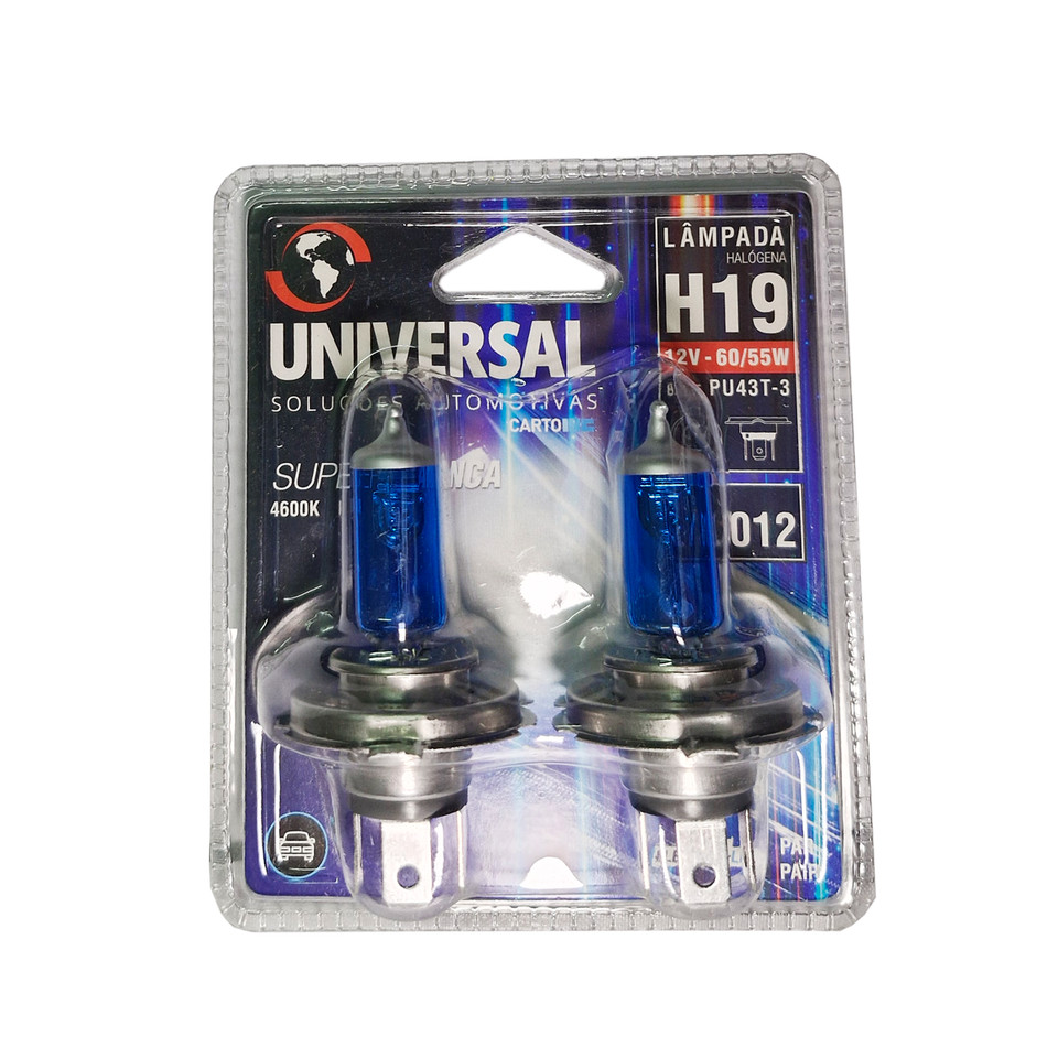 PAR LAMPADA H19 HALOGENA SUPER BRANCA HB20 HB20S HB20X MODELO H19