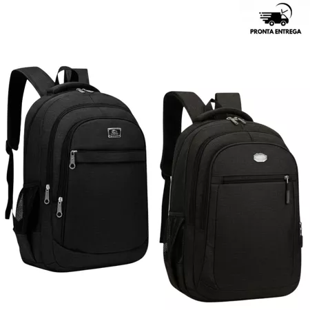 Kit 2 Mochilas Mala Bolsa Viagem Reforçada Notebook Impermeável Unissex Escola Trabalho