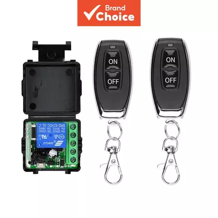Interruptor Inteligente Axus 433MHz RF Receptor de Relé de Código de Aprendizagem 12V Controle Sem Fio para Portão Porta