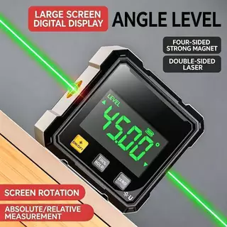 Inclinômetro Digital De Laser Verde-Alta Precisão Para Marcenaria E Casa