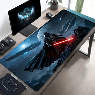 Mouse Pad Gamer Longo Star Wars Darth Vader, Mouse Pad Antiderrapante Borda Costurada para Casa Escritório Jogos