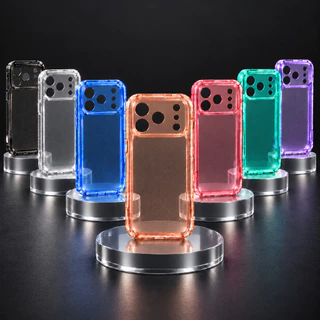 Capa para iPhone 18 Pro Max / 17 Pro Max Transparente com Glitter e Cantos Reforçados