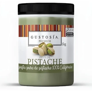 1kg Pasta concentrada Pistache 100% Califórnia Gustosia Mec3