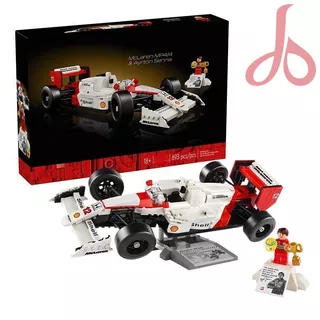 Modelo colecionável McLaren MP4 carro de corrida F1 compatível Lego ícones série 10330 menino bloco de construção educac
