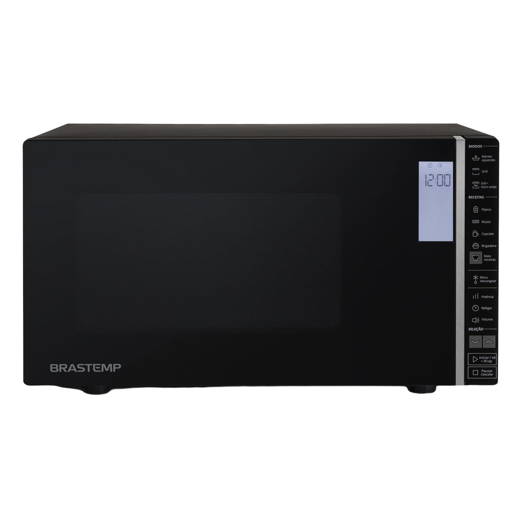 Micro-ondas Brastemp 32 Litros Preto com Grill e Painel Integrado - BMG45AE
