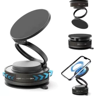 360° Suporte de mesa adsorção a vácuo suporte magnético de telefone para carro