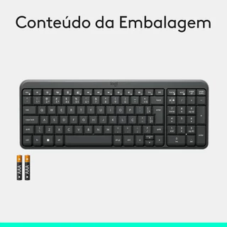 Teclado Sem Fio K250 Bluetooth ABNT2 com Ç Slim para Tablet Celular iPad Notebook PC Lacrado