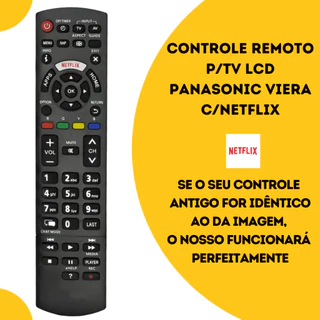 Controle Compatível com Panasonic Smart 4K LED Netflix | Compativel | Reposição