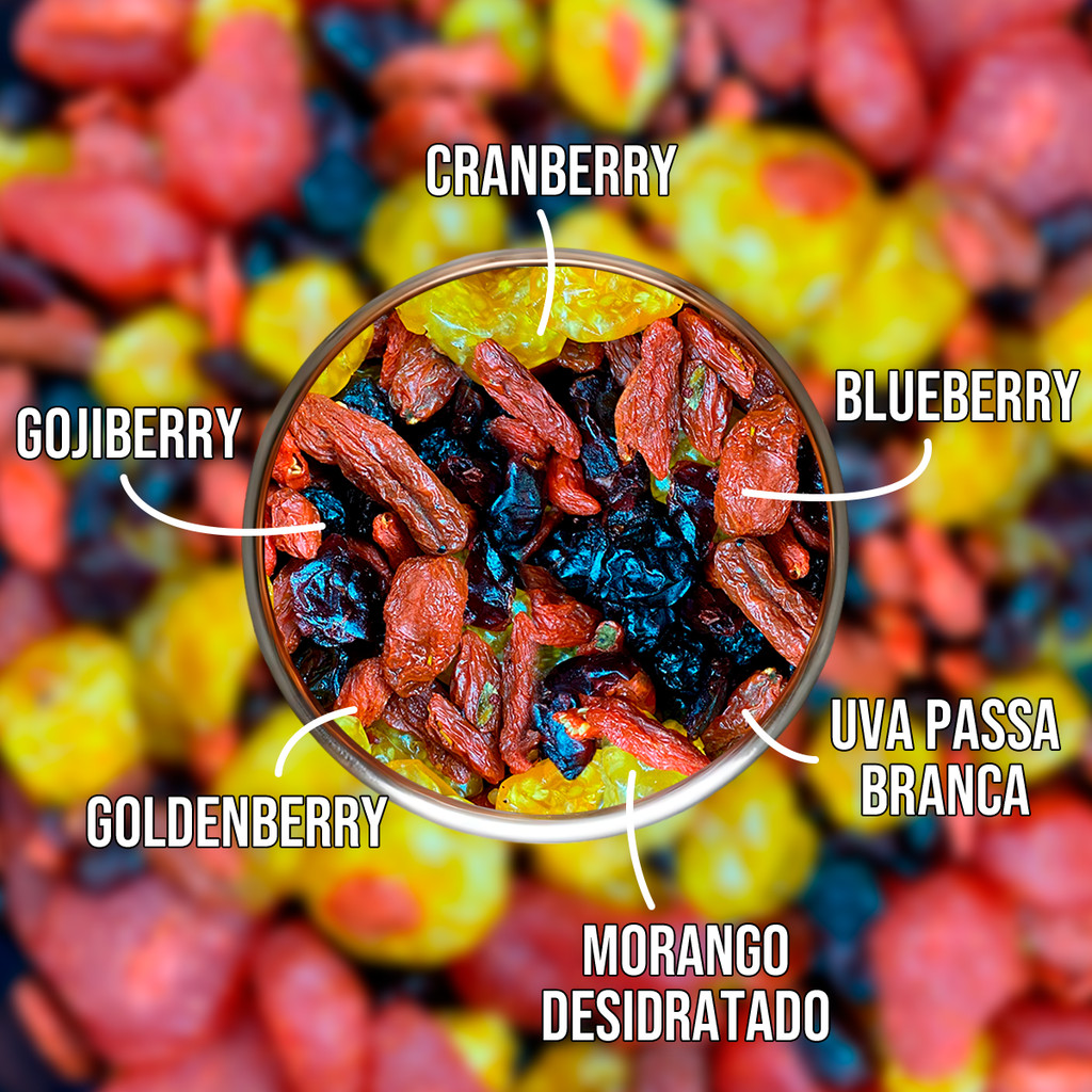 Mix de Frutas Vermelhas -BlueBerry Cranberry GojiBerry GoldenBerry