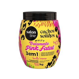 Creme de Tratamento 3 e 1 Cachos dos Sonhos Multy Pink Fatal 1kg em Oferta na Shopee