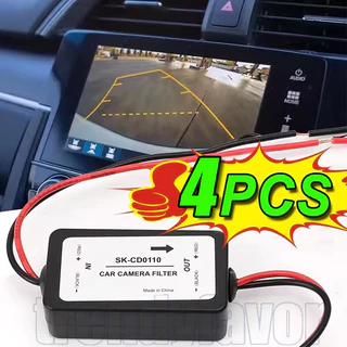 Retificador De Câmera De Ré De Carro De 1-4 Unidades-Conector De Filtro De Capacitor-Relé Energia Da Visão Traseira Do-E
