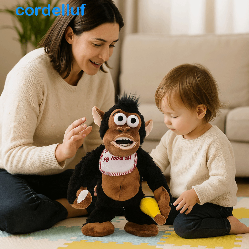 Brinquedo De Macaco Móvel Elétrico CORDELLUF , Brinquedos De Pelúcia De ...