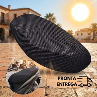 Capa De Banco Para Moto Universal Protetora De Estofado Com Fixação