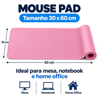 Mouse Pad Grande 30x60 Cm Liso Para Escritório E Gamer