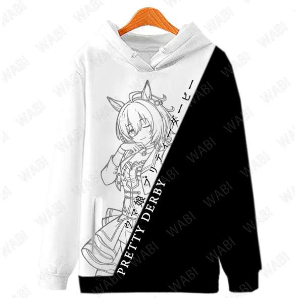Uma Musume Bonito Derby Agnes Tachyon Cosplay Hoodie Feminino Harajuku Streetwear Hip Hop