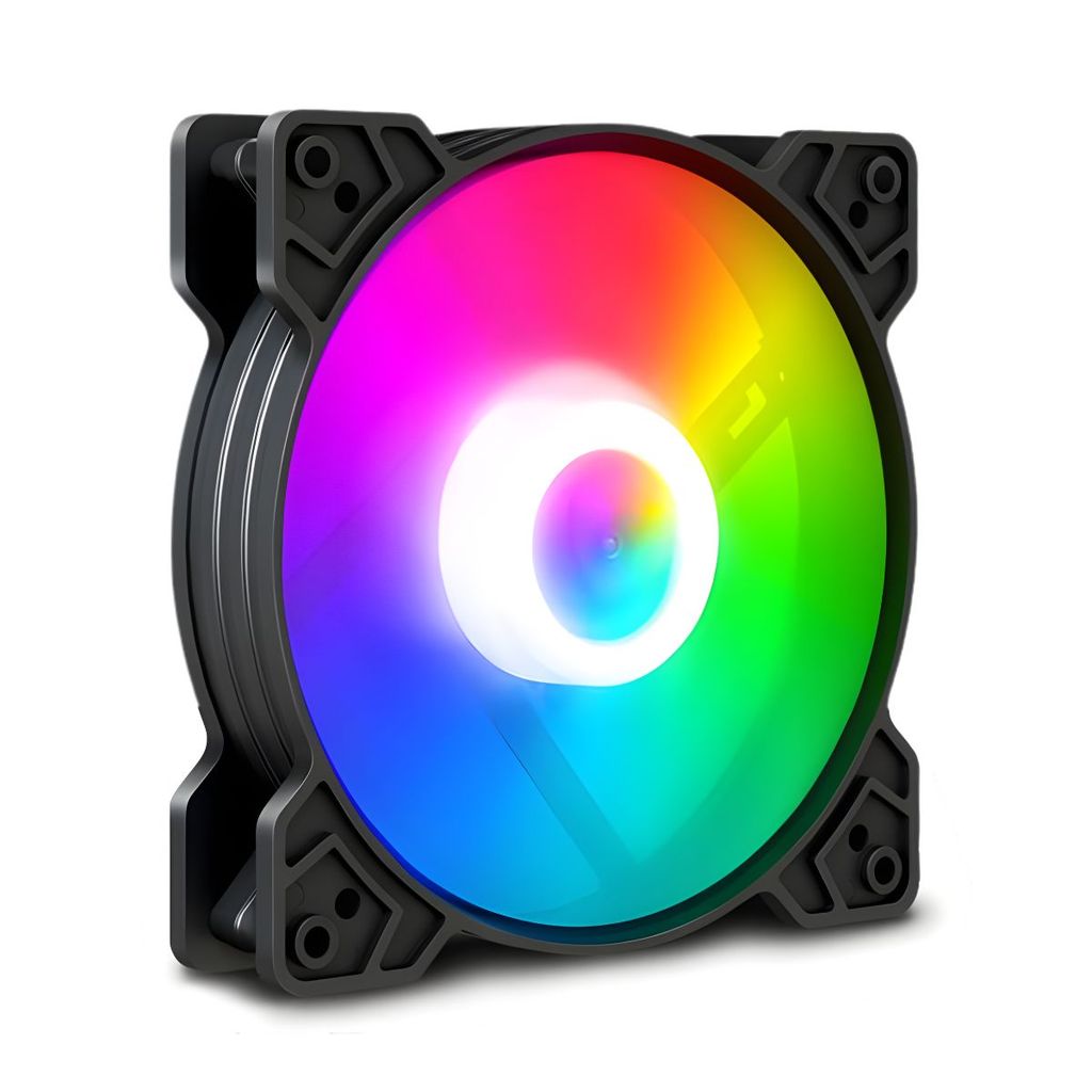 Cooler Fan Snaker Shadow LED ARGB 120mm Silencioso PC Preto