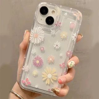 Capinha Capa Para Samsung A55 A35 A03 A04 A05S A10 S23 S24 Plus S25 Ultra Florzinha Transparente Anti-impacto