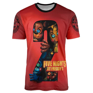 Camisa Filme FNAF Five Nights At Freddy's 2 Movie Jogo Freddy Fazbear