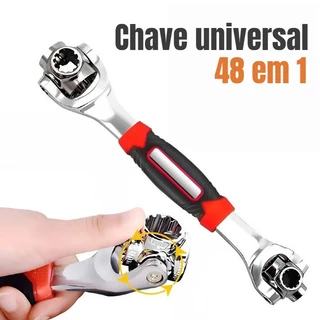 Chave Multifuncional profissional 48 em 1 360º Jogo ferramentas chave Soquete Universal 48 peças para reparo