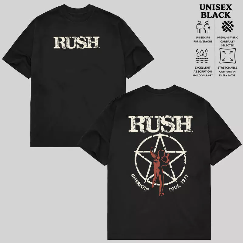 Camiseta 1991 Rush Roll the Bones Concert