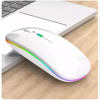 Mouse Sem Fio Bluetooth Recarregável para Notebook e Computador Design Fino Silencioso